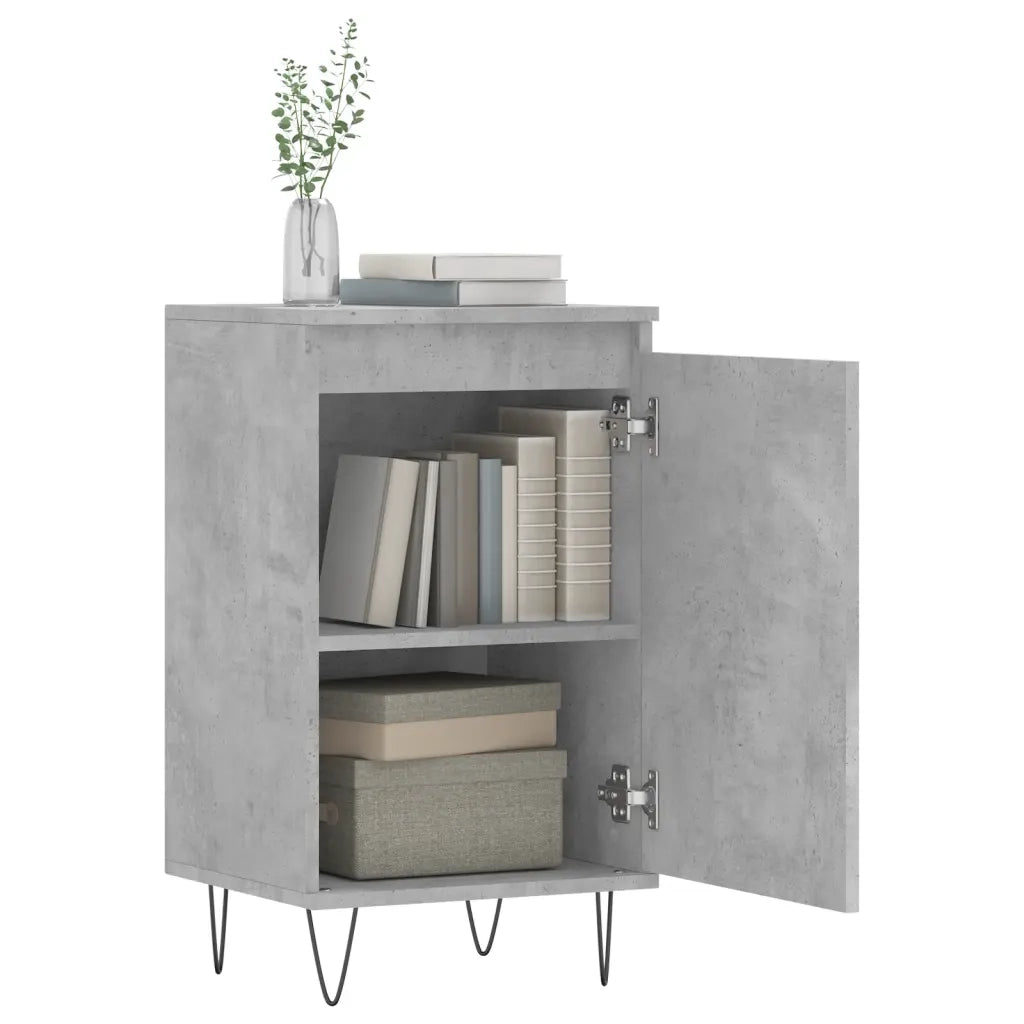 Credenze 2 pz Grigio Cemento 40x35x70 cm in Legno Multistrato 831061