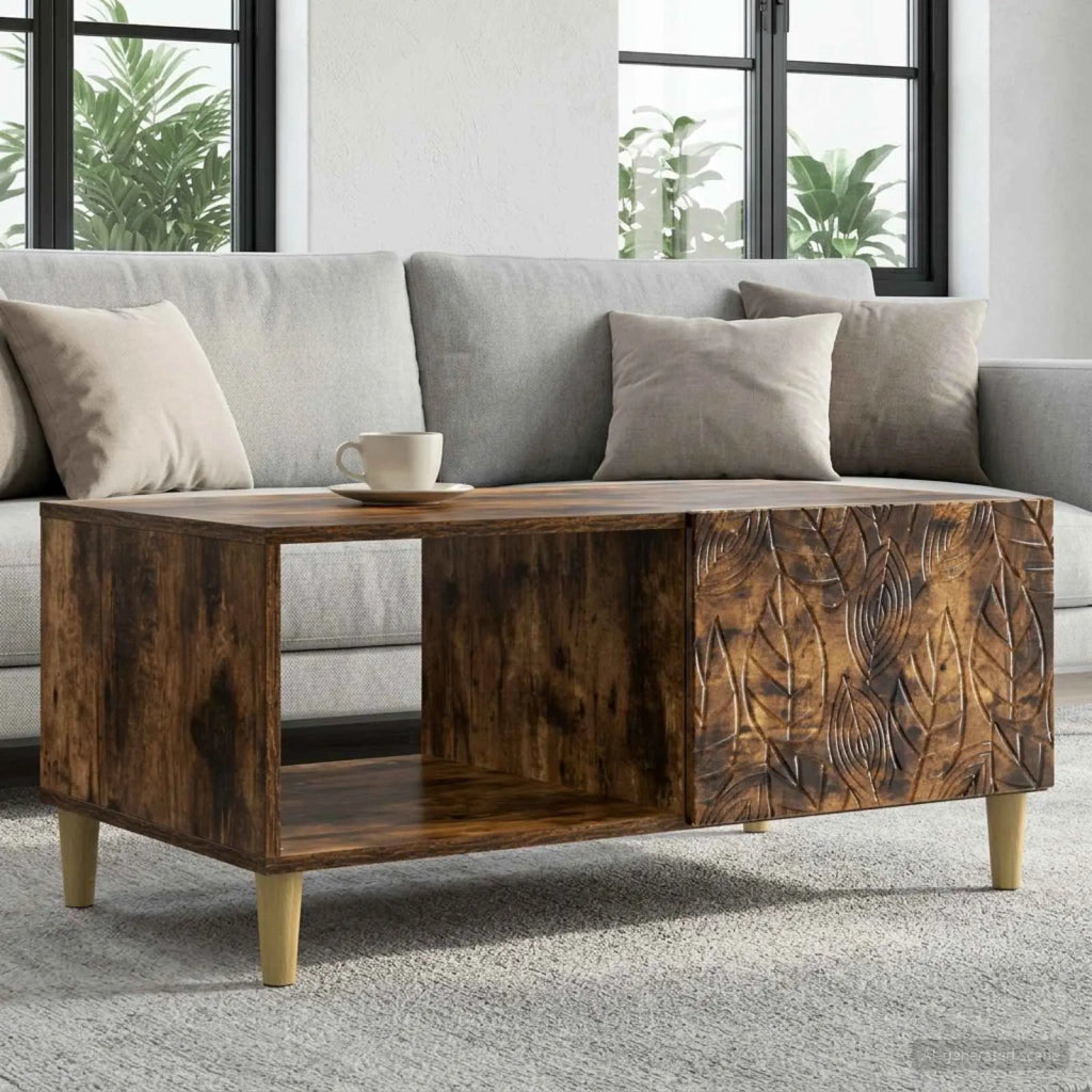 Tavolino da salotto Rovere Fumo 90 x 50 x 40 cm 895190