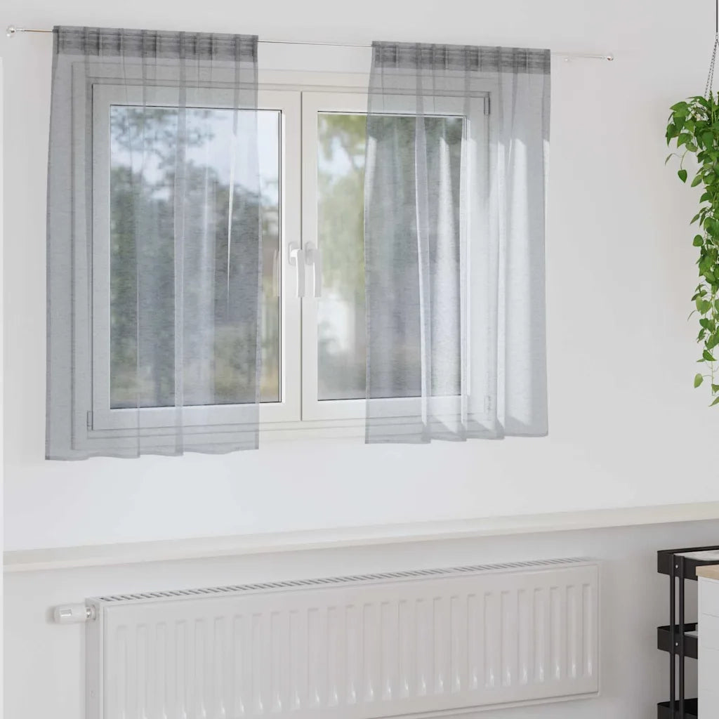 Tenda in Velo 2 pcs Grigio scuro 140 x 140 cm Poliestere 4108027