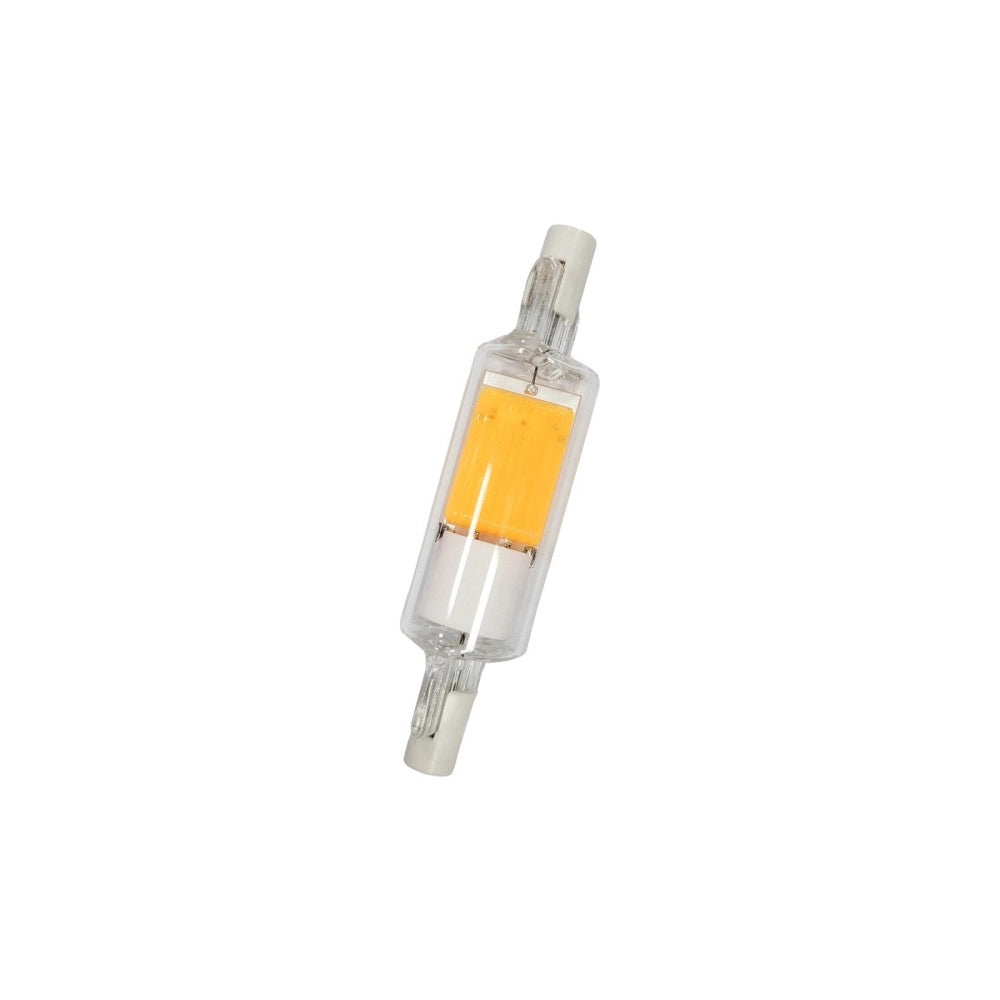 Lampadina a led R7s 78mm 5W 500lm in vetro ø16mm 3000K