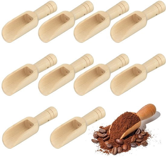 Decine di cucchiai in legno, cucchiai in legno mini, cucchiai in legno per sale e spezie, cucchiai in legno per potare, cucchiai in legno per pulire, set di cucchiai per bambini, cucchiaio in legno per il bagno con sale e spezie.