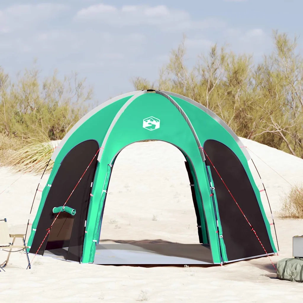 Tenda da Piscina con tetto Verde Mare 366 x 305 x 231 cm 4100653