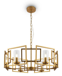 Lampada pendente House in Metallo Bowi Oro