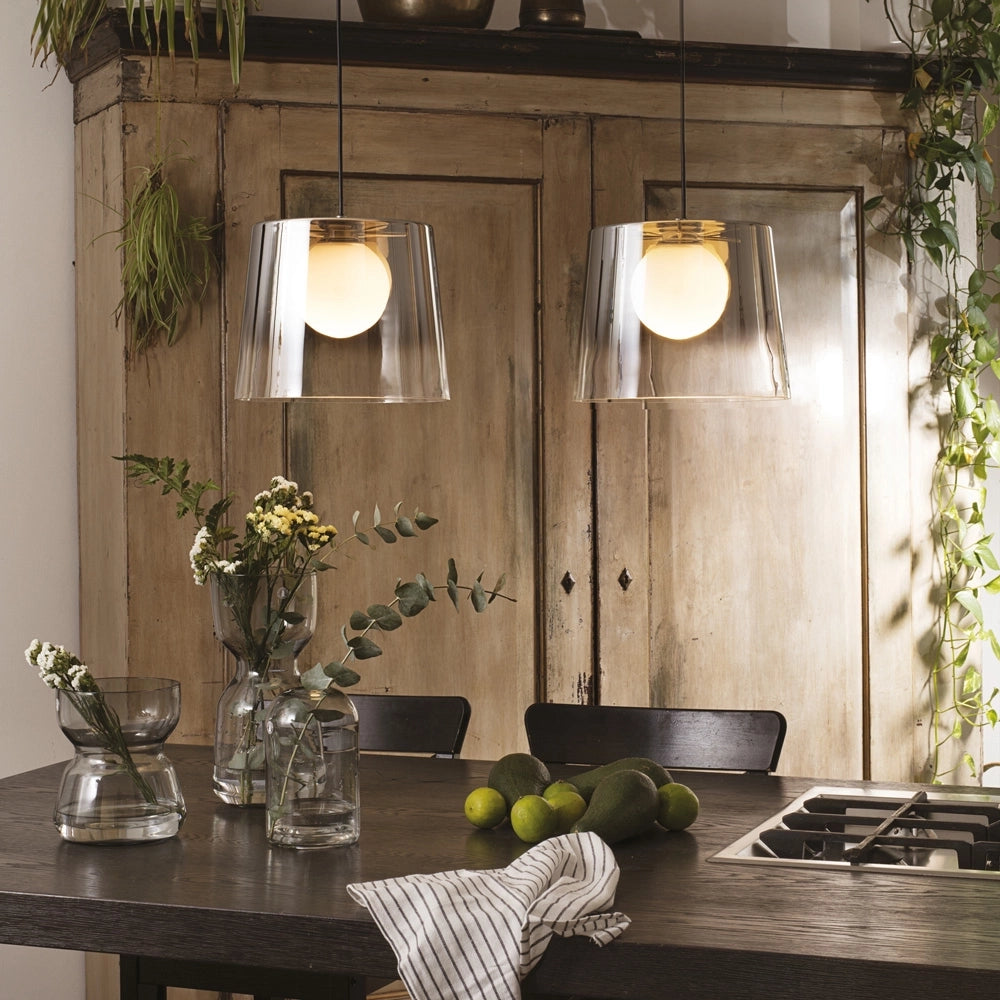 Sospensione Vintage-Decò Fade Metallo Cromo 1 Luce G9 3W 3000K Luce Calda