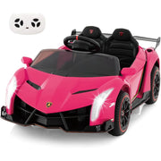 Auto elettrica per bambini da 12 V con telecomando 111 x 61 x 45 cm avviamento graduale design sorridente rosa in PP 20_0017799