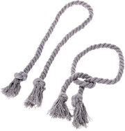 Raffialetto Artigianale - Corda di Cotone - Stile Libero - Fiorellini Rurale - Decorazione Simplice - Piumini ai Capicordi - Corda per Tende