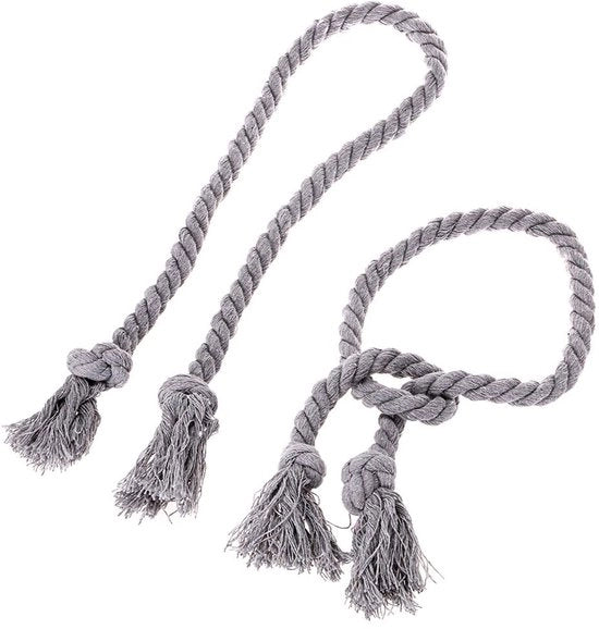 Raffialetto Artigianale - Corda di Cotone - Stile Libero - Fiorellini Rurale - Decorazione Simplice - Piumini ai Capicordi - Corda per Tende