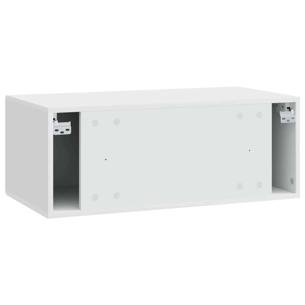 Mobile Porta TV da Muro 98 x 41 x 30 cm Bianco Lucido 898869