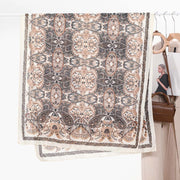 Elegante sciarpa oversize da donna in cotone e lino