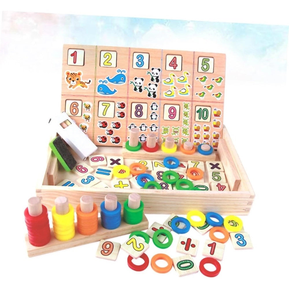 Trade Shop - Scatola Giocattoli Educativi Di Conteggio Giocattolo Per Bambini Multifunzione -