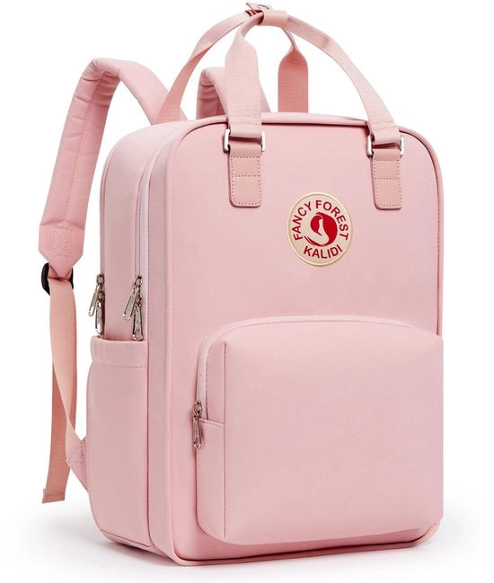 Zaino/Daypack per Ragazze e Ragazzi & Bambini con Tasca per Laptop da 15 Pollici (U-Rosso)