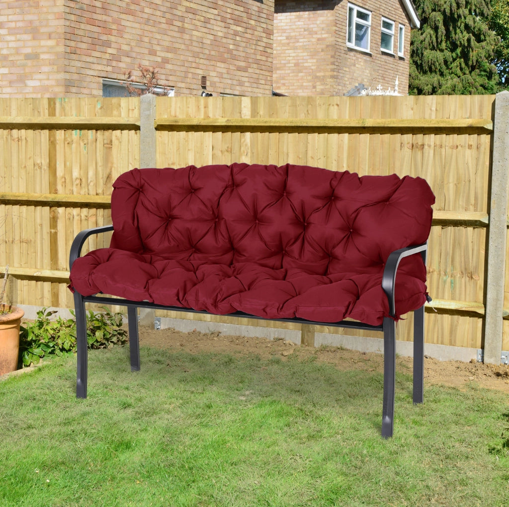 Cuscino per panca rosso 150 x 98 x 8 cm