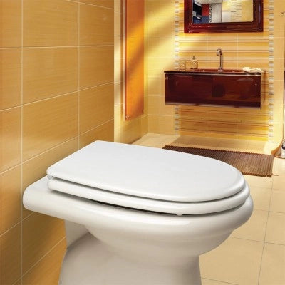 Copriwater dedicato serie Aretusa Cesame bianco chiusura rallentata soft close