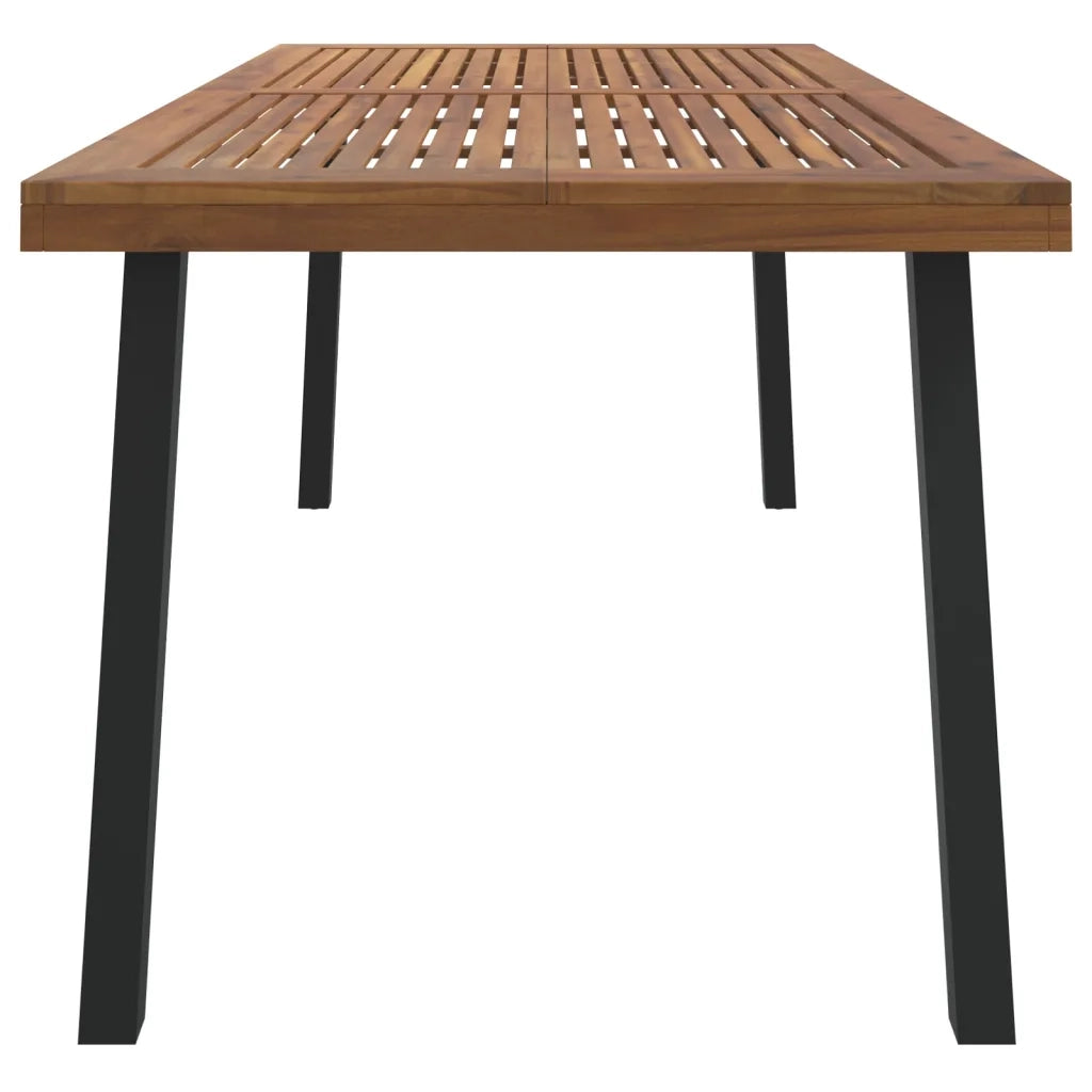 Tavolo da Giardino 200x100x75 cm in Legno Massello di Acacia