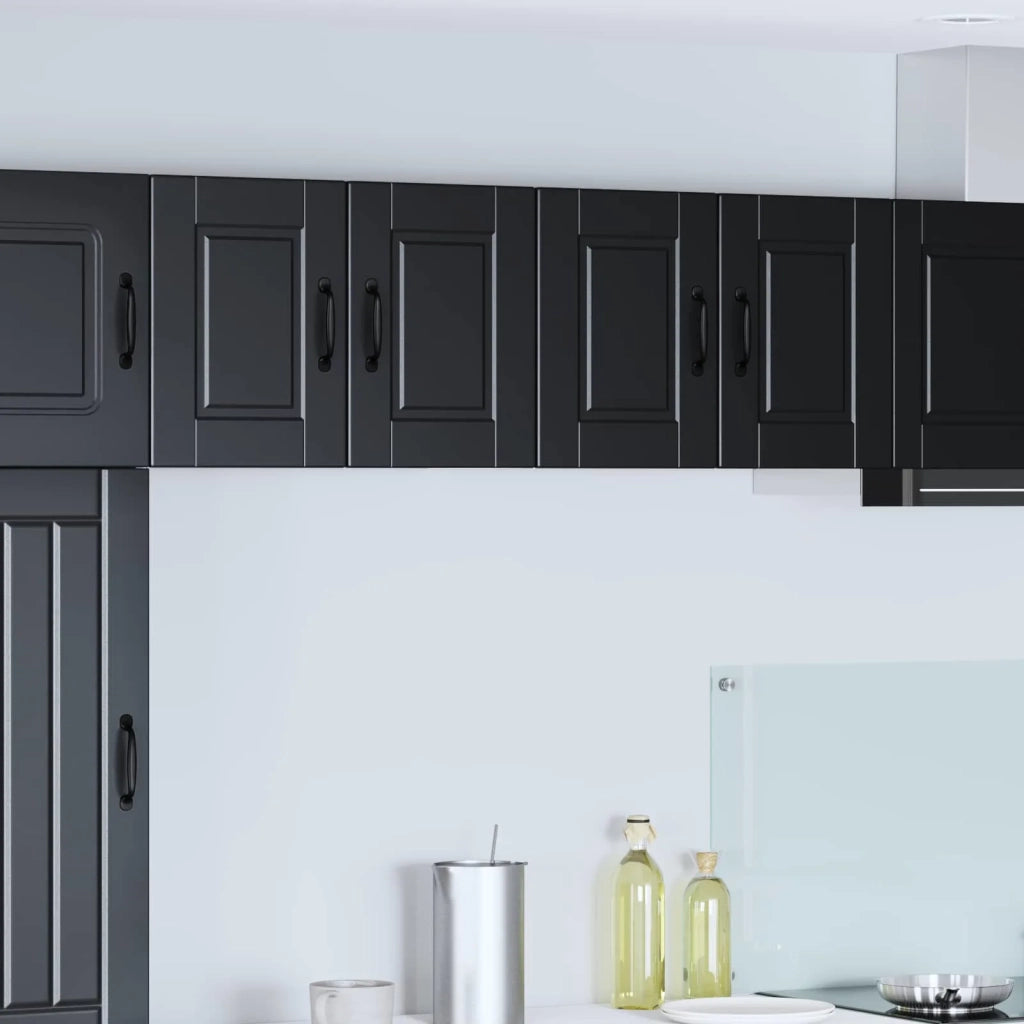 Mobile da cucina 2 pz-Set di 2 Armadio da cucina Nero 60 x 31 x 40 cm Legno multistrato 319050