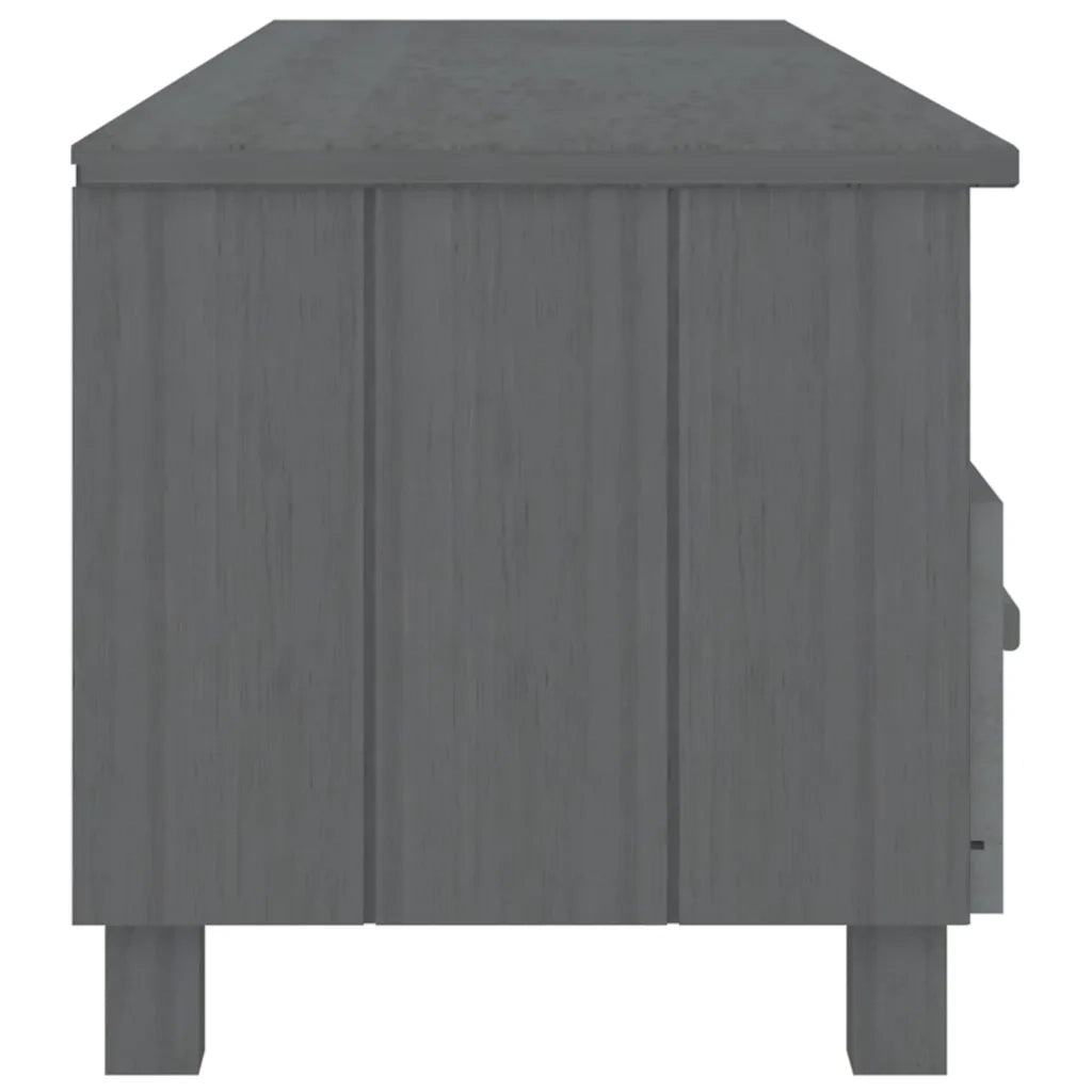 Mobile Porta TV Grigio Scuro 158x40x40 cm in Massello di Pino cod mxl 9765