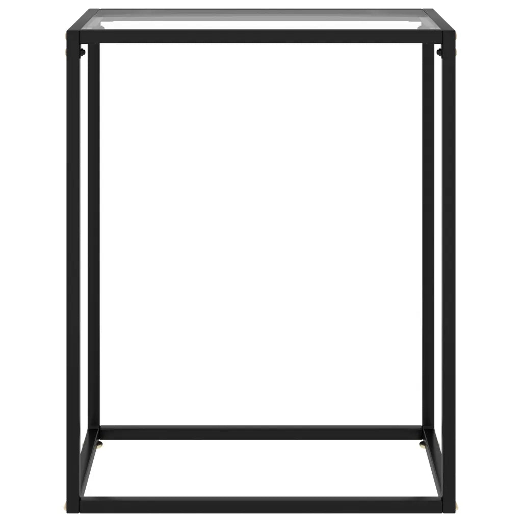 Tavolo Consolle | Tavolo d'Ingresso Trasparente 60x35x75 cm in Vetro Temperato