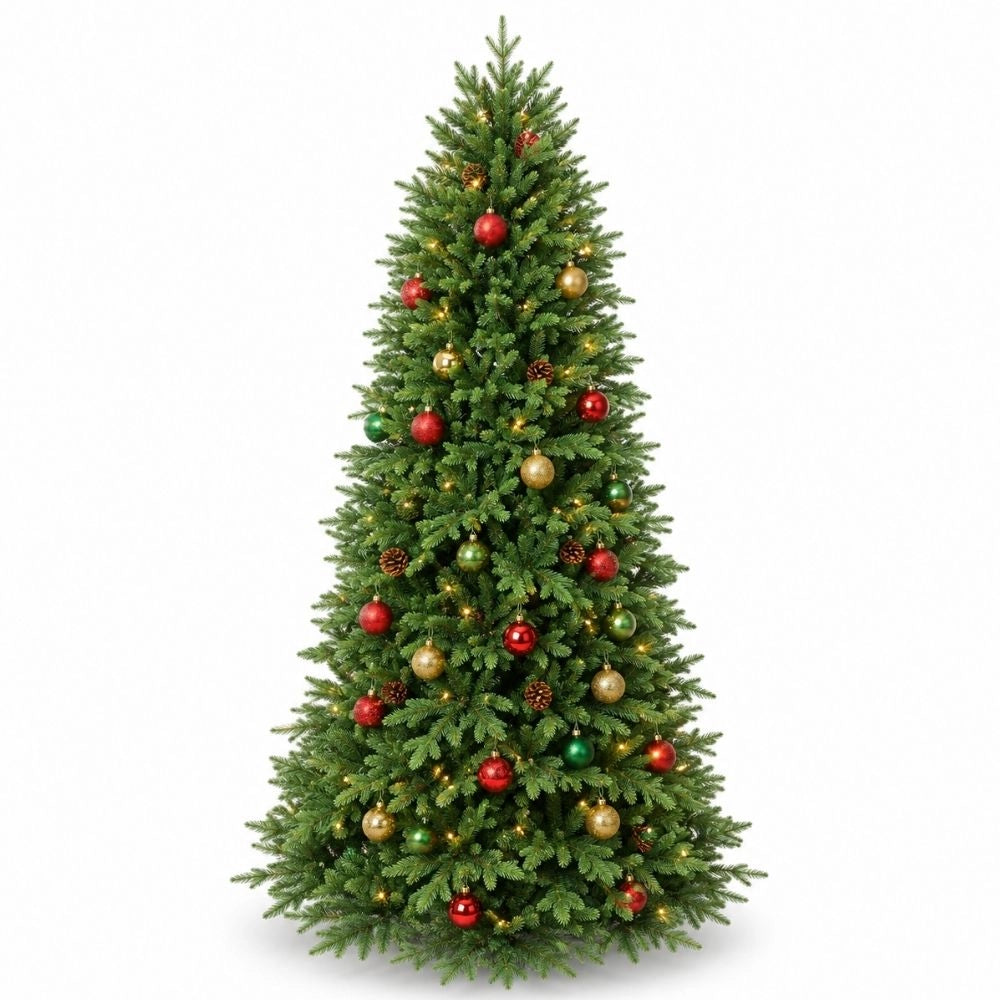 Albero di natale montano 270 cm artificiale folto ad alto fusto fortunato