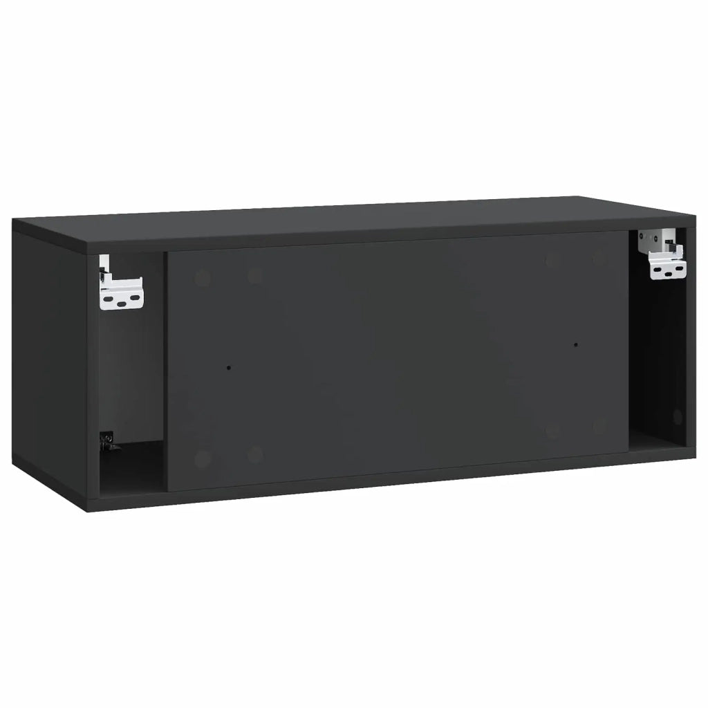 Mobile Porta TV da Muro 78,5 x 31 x 30 cm Nero 899226