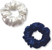 Fascia capelluta in seta - 100% seta di mora - elastica - 2 pezzi - amichevole con capelli - fascia per capelli in seta