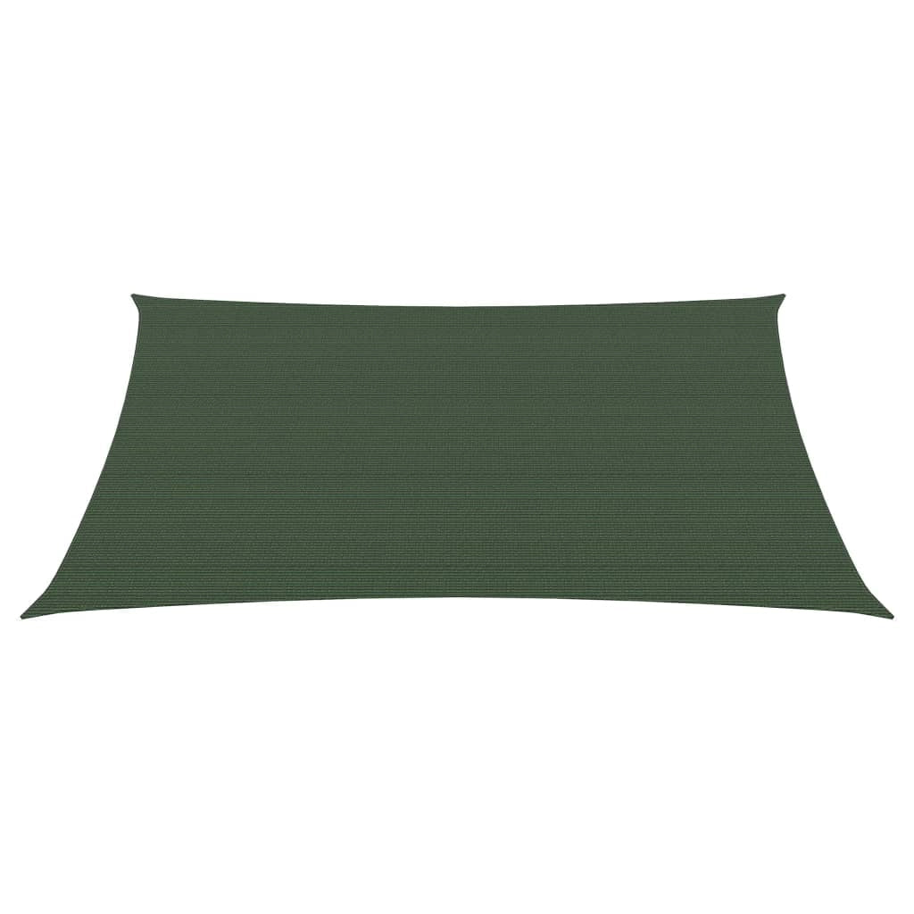 Vela ombreggiante/ombrellone 160 g/m² HDPE 3/4 x 3 m verde scuro 02_0009421