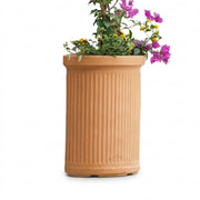Vaso semicircolare decorativo classico tradizionale 41x24 H50 in polimero resistente impruneta per piante per giardini e terrazze - Made in Italy