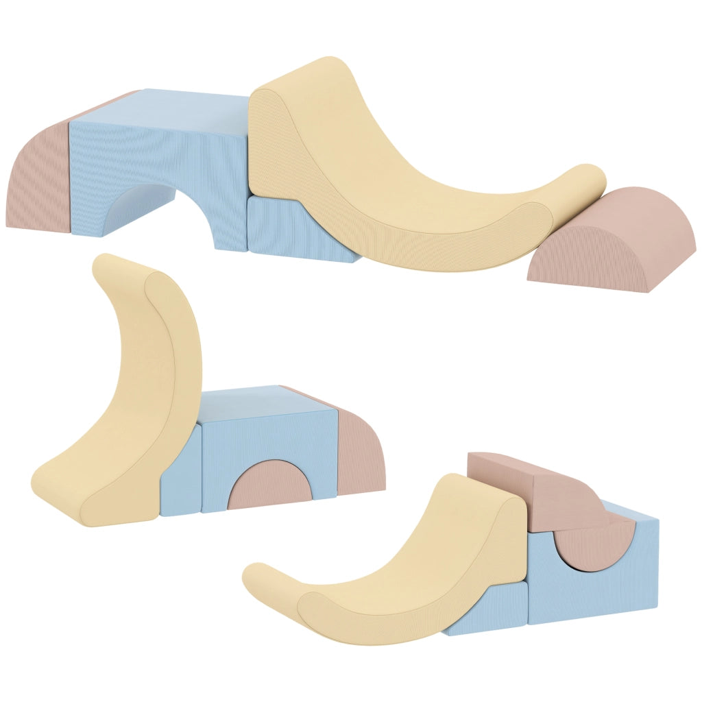 Set Costruzioni Morbide per Bambini ¨C zephmum ¨C Tessuto Effetto Velluto e Spugna, Multicolore