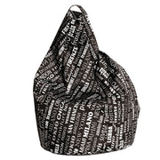 Poltrona a Sacco Pouf in Poliestere Big City Nero Avalli