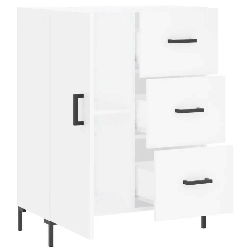 Credenza Bianca 69,5x34x90 cm in Legno Multistrato 827916