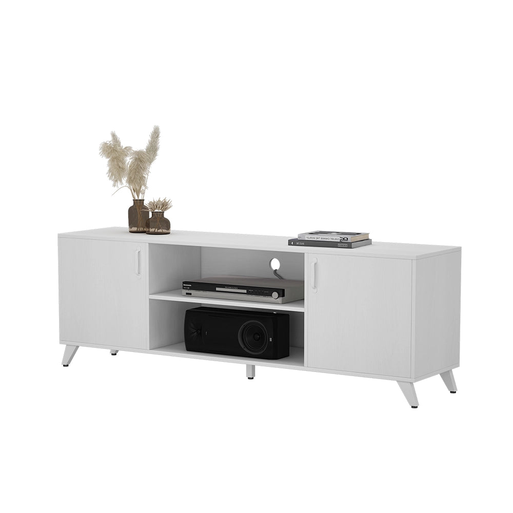 Vicco Lowboard Bianco 160 x 54.5 cm con 2 porte