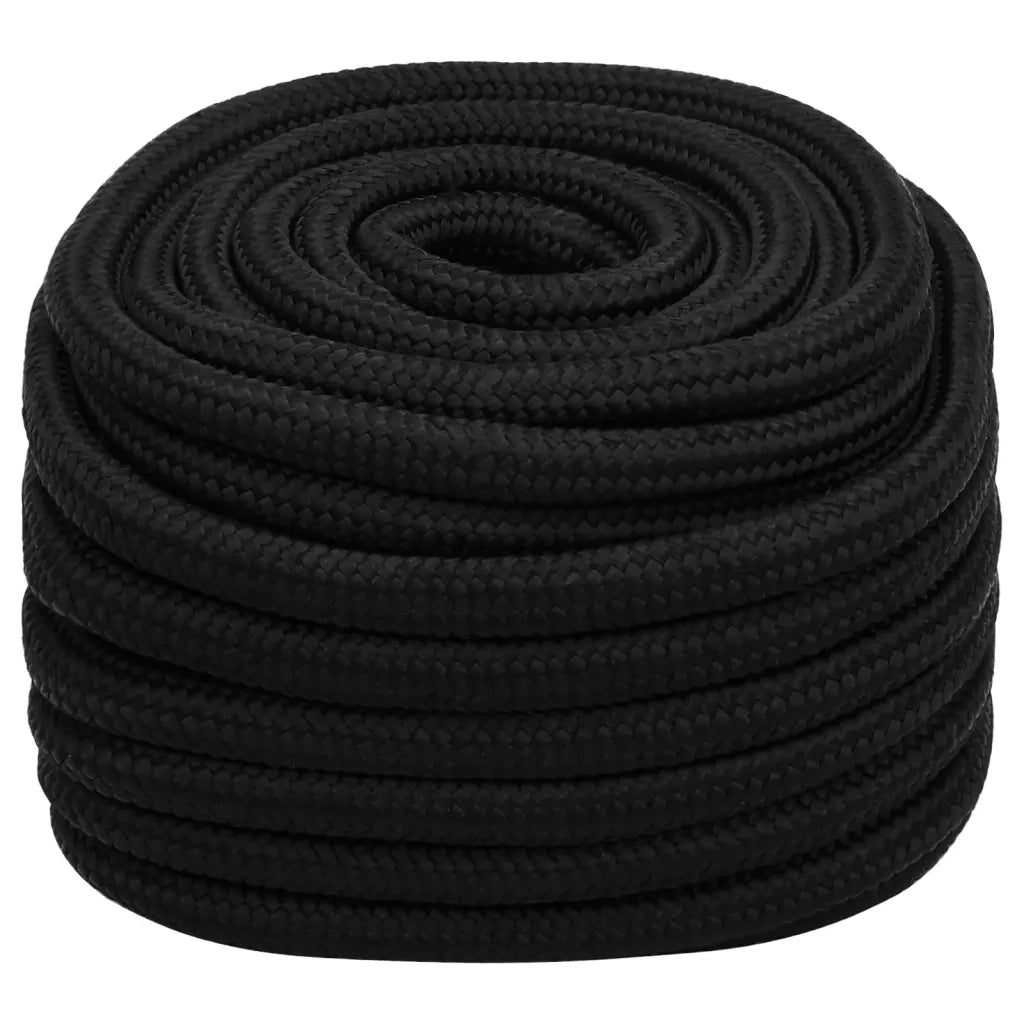 Corda da Lavoro Nera 20 mm 50 m in Poliestere 152841