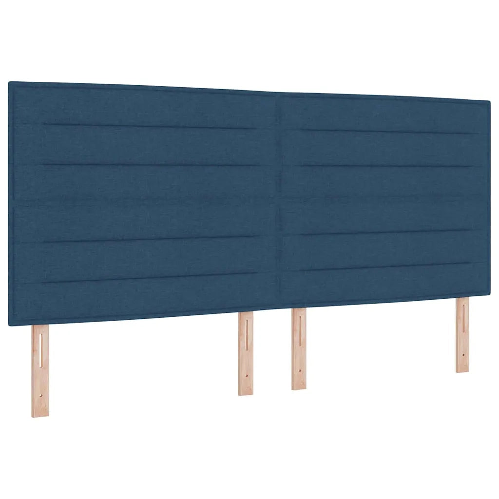 Letto con molle e materasso Grigio Scuro 90x190 cm Tessuto Blu 3340717