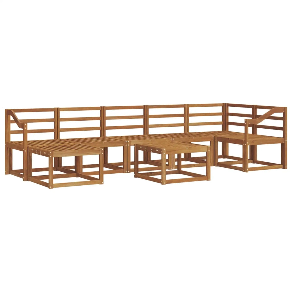 Set di divani da esterno 8 pcs Naturale