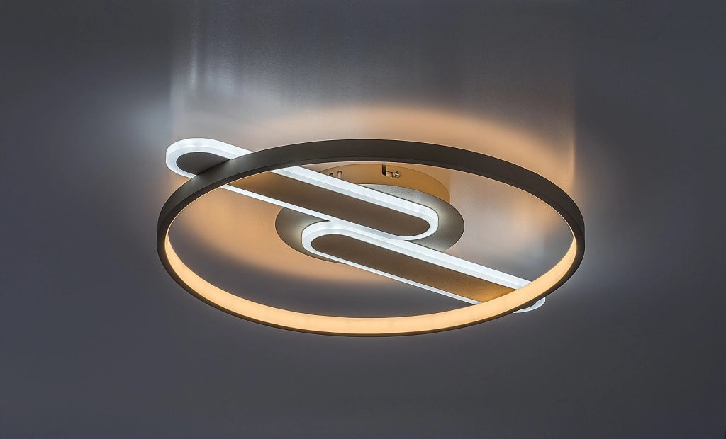 Lampada da soffitto LED Brantiel 3 luci grigio-beige Rabalux