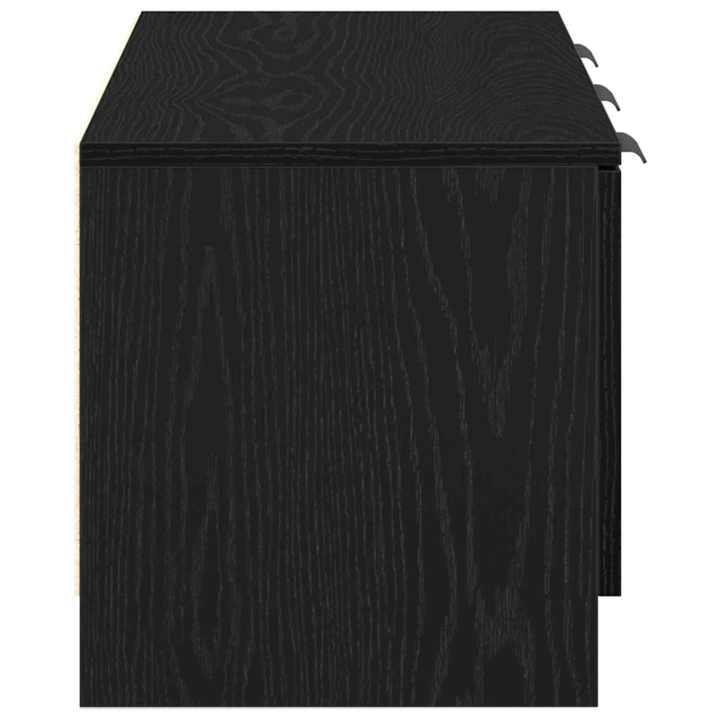 Mobile TV Rovere Nero 102 x 35 x 36,5 cm Legno multistrato 862770