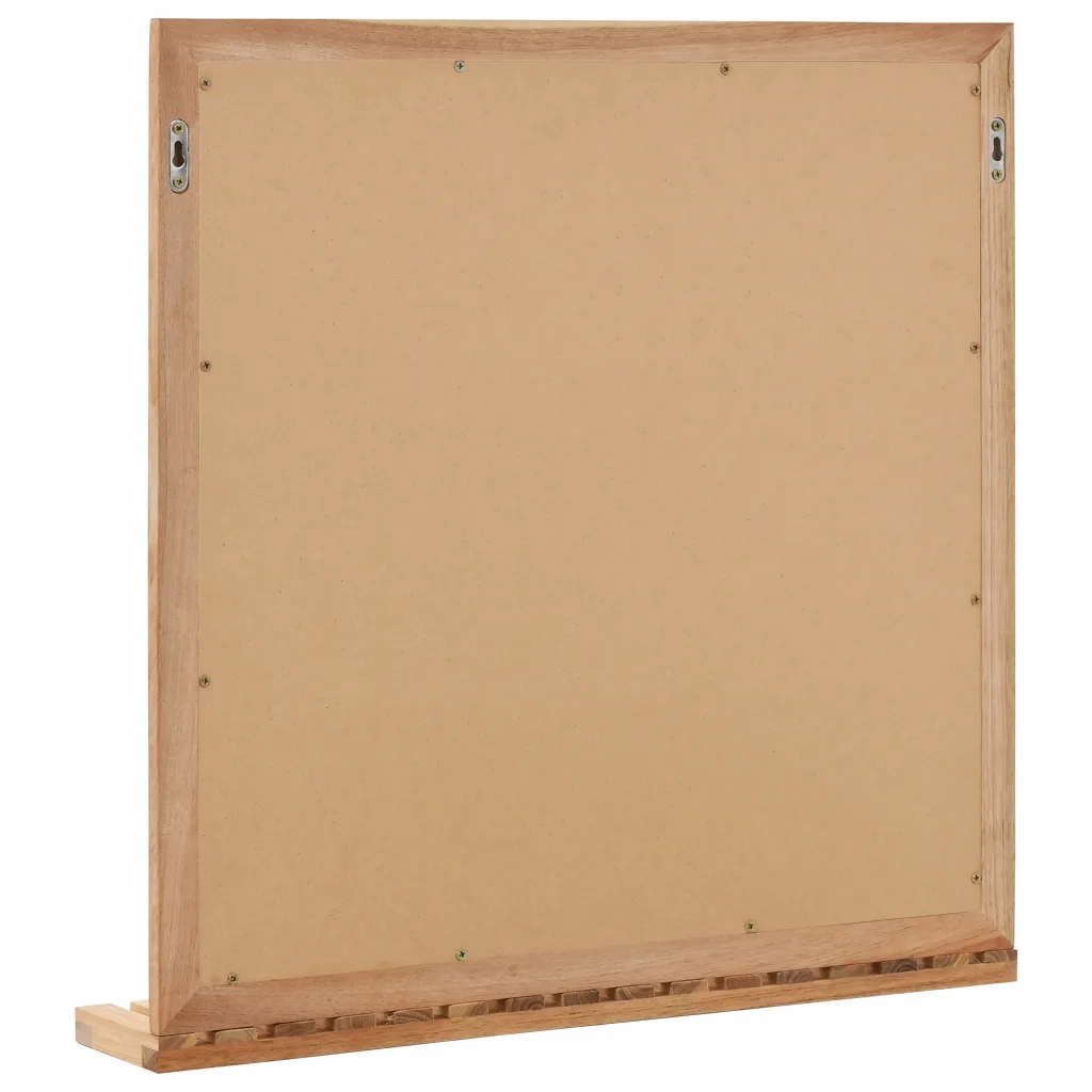 Mobiletto per Lavello con Specchio in Legno Massello di Noce 247607