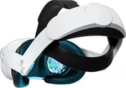 Strap Elite per Meta Quest 3 - Viso Regolabile - Comfortevole Strap - Accessori per Visore 3D - Bianco - Cuscino per Viso - Protezione Antiscratch per Lenti - Adatto per Meta Quest 3 - Visore non incluso