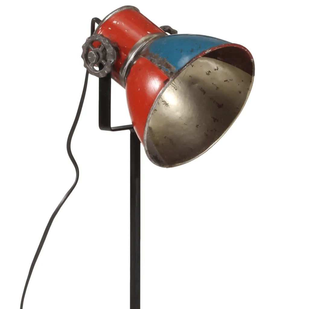 vidaXL Lampada da Terra 25 W Multicolore 35x35x65/96 cm E27