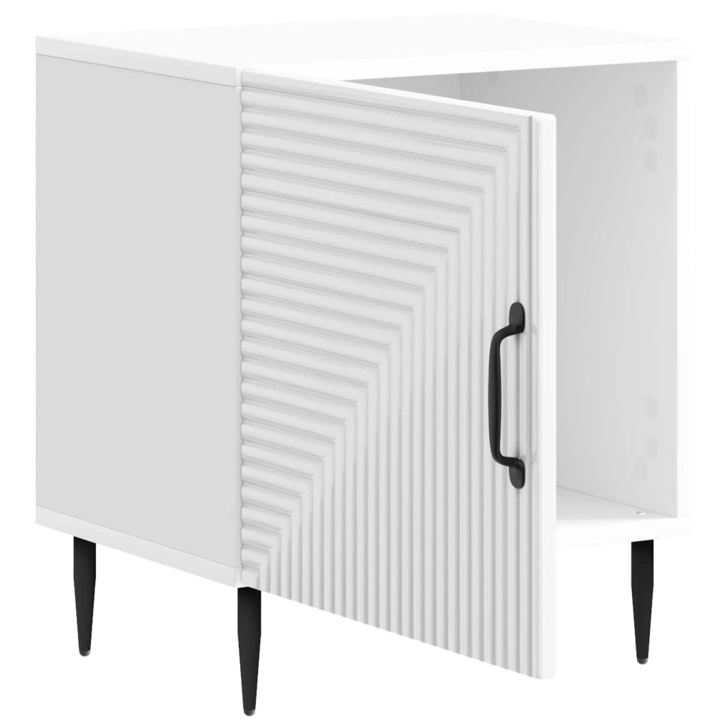 Armadio da Notte 2 pcs Bianco Lucido 43 x 34,5 x 50 cm 894804
