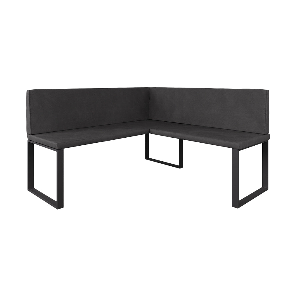 Vicco panca ad angolo Antracite 150 x 150 cm