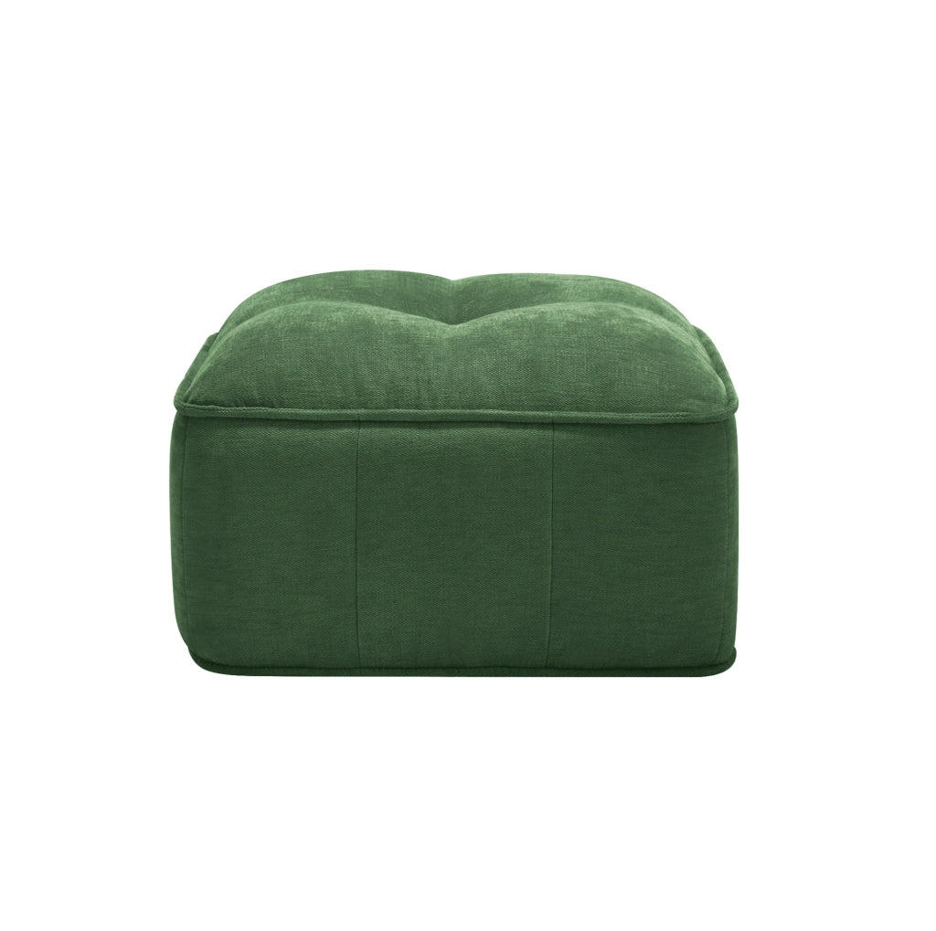 DIVANO Modulare con Pouf in Poliestere Verde