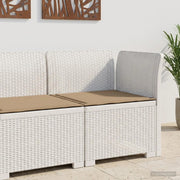 Divano da Giardino a 1 Posto con Cuscino Aspetto Rattan PP 8011826