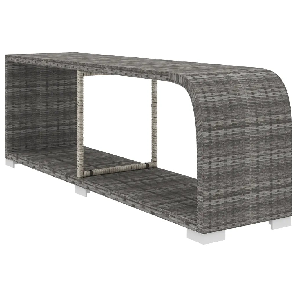 Set Divani da Giardino 8 pz con Cuscini in Polyrattan Grigio 48317