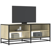 Mobile TV-Credenza per TV-Console TV Rovere Sonoma 120,5x40x46cm Legno Multistrato Metallo