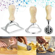 Taglieri per ravioli, zanne in acciaio inossidabile, forme per ravioli, set di 3 timbri per ravioli, diverse forme di ravioli