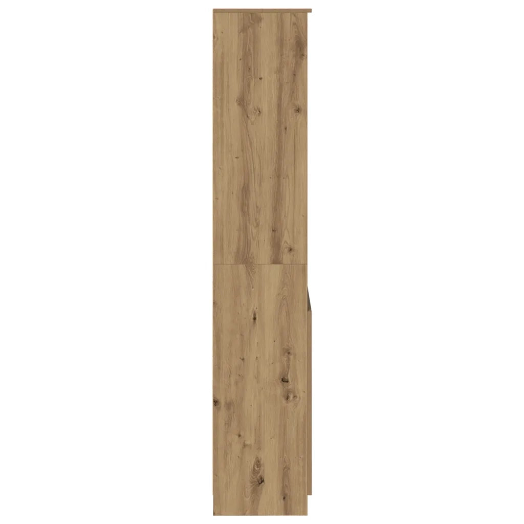 Credenza Rovere Artigianale 70x35x180 cm in Legno Multistrato