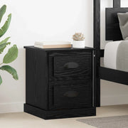 Armadio da Notte 2 pcs Rovere Nero 39 x 39 x 47.5 cm 881333