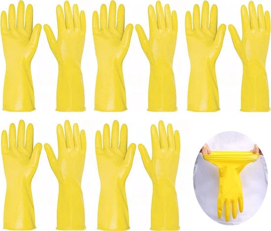 Manici di protezione per la pulizia - 5 pezzi - Manici di protezione per la pulizia impermeabili - Materiale a base di lattosio naturale - Presa extra - Manici di protezione per la pulizia lavabili