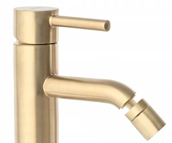 Rubinetto Da Bidet Rea Lungo Gold Brush