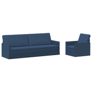 Set di divani 2 pcs Blu Tessuto 3433184